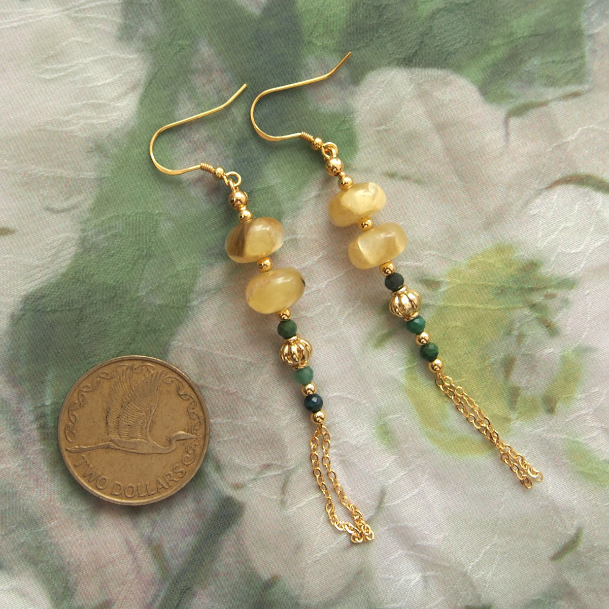 Lepidolite, Transvaal Jade Earrings- Vitality