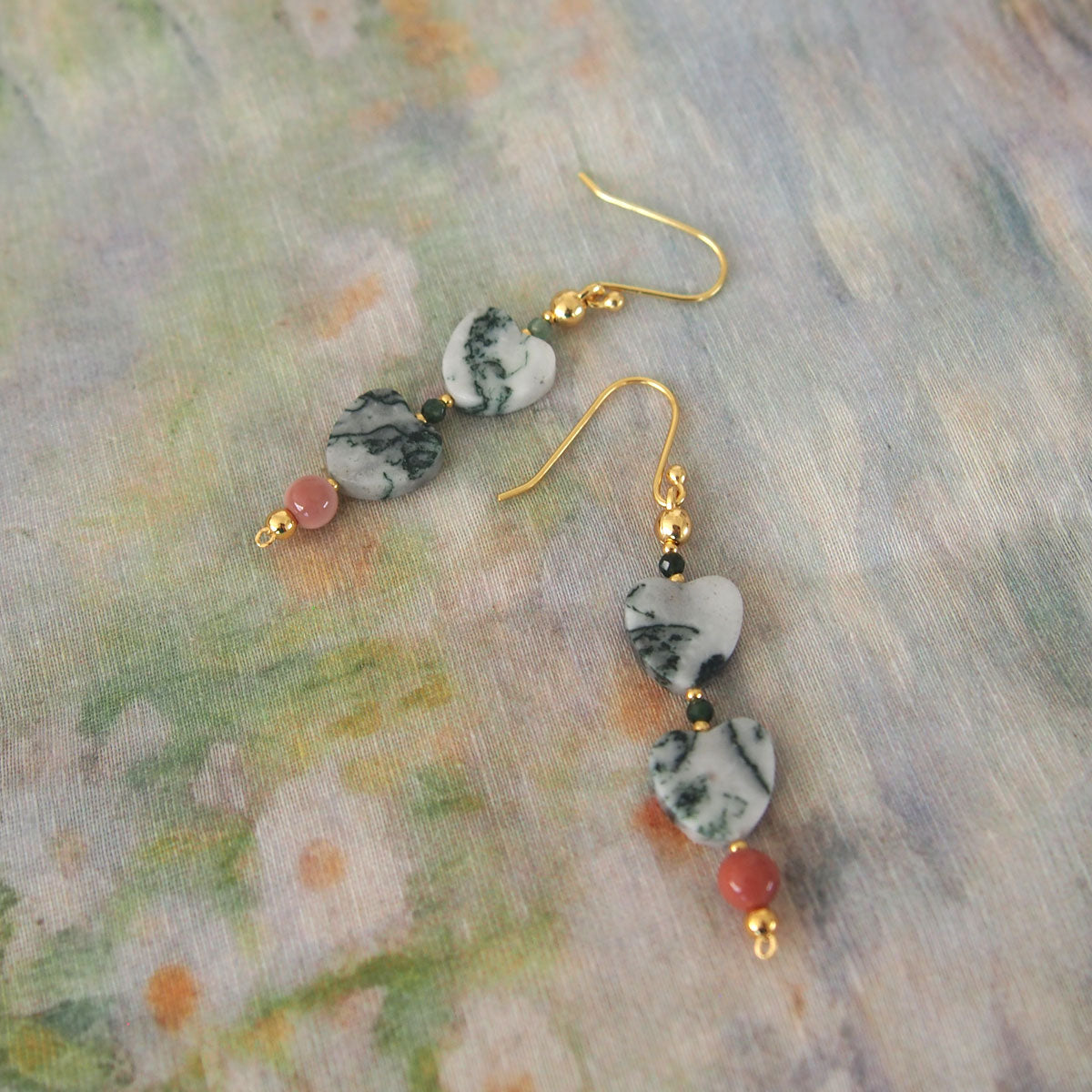 Dendrite, Alxa Agate, Agate Earrings- Mementos