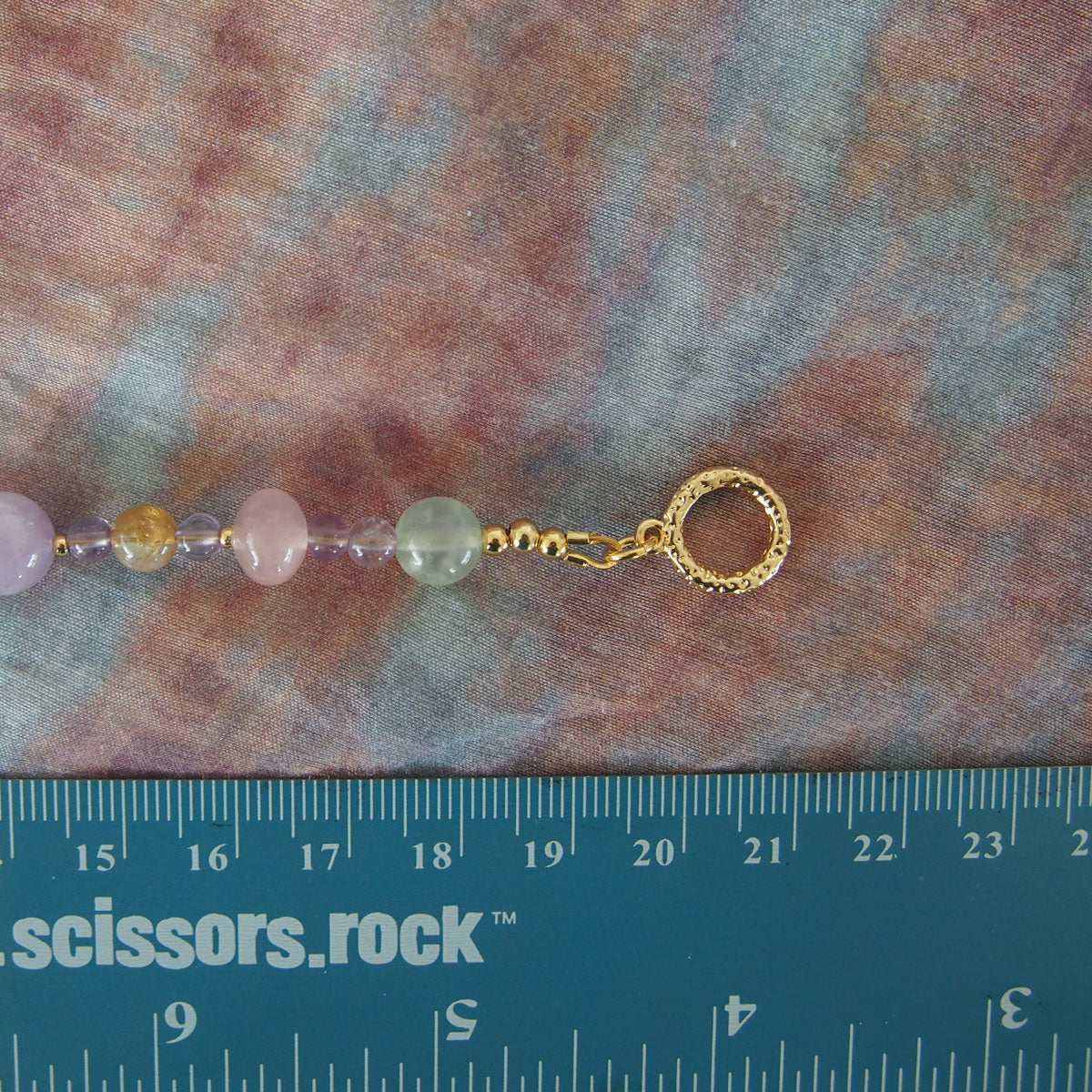 Amethyst, Prehnite, Rose Quartz, Citrine Bracelet- Wish