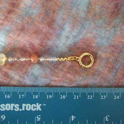 Aventurine, Citrine, Sunstone Bracelet- Sunset