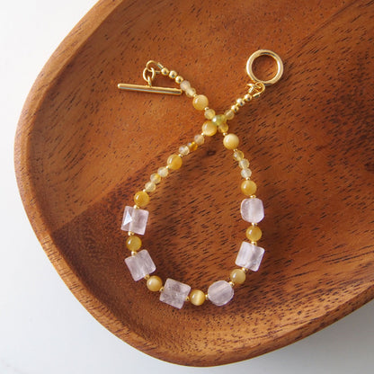 Rose Quartz, Tiger’s eye, Common Opal Bracelet- Energy