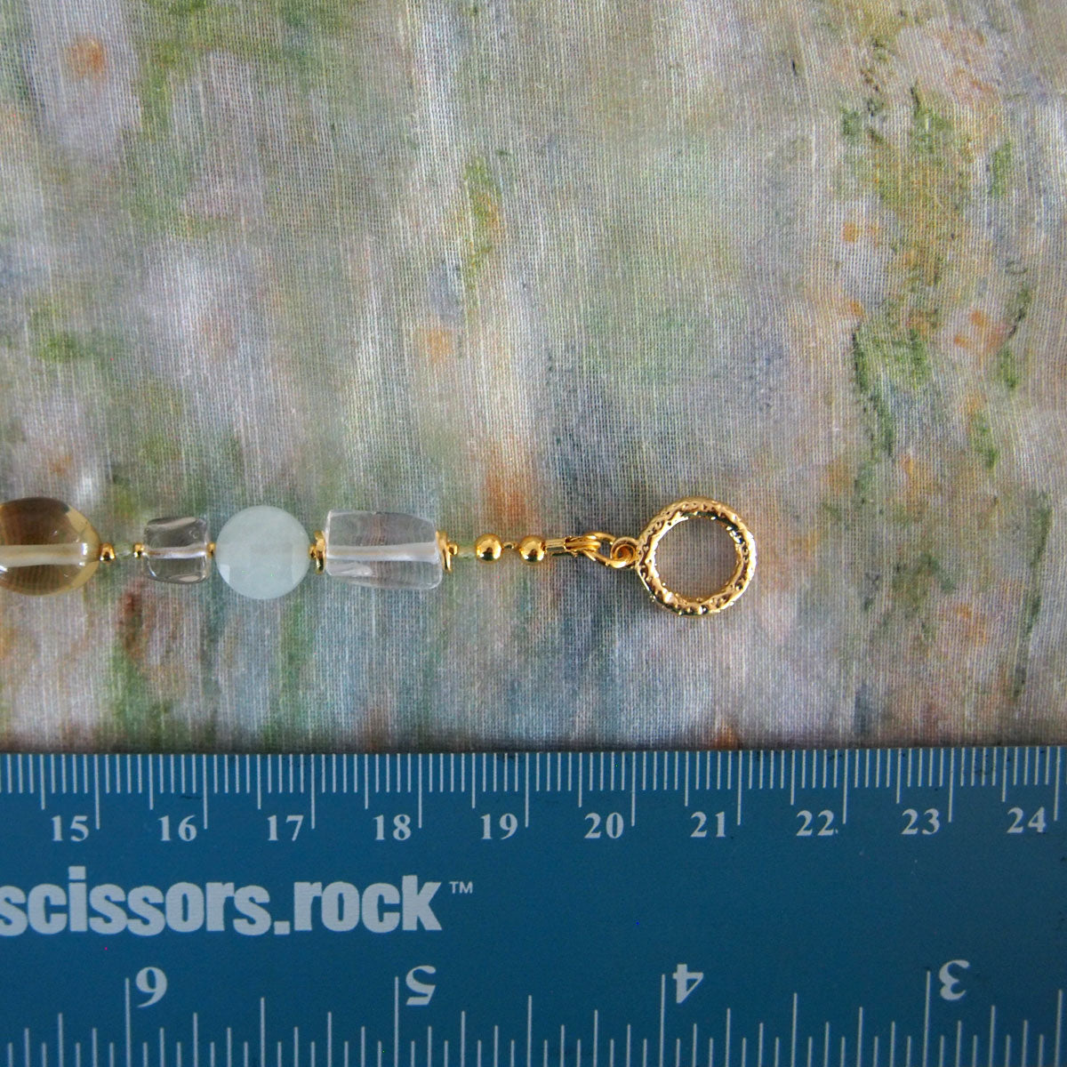 Chalcedony, Rock Crystal, Beryl, Prehnite Bracelet- Source