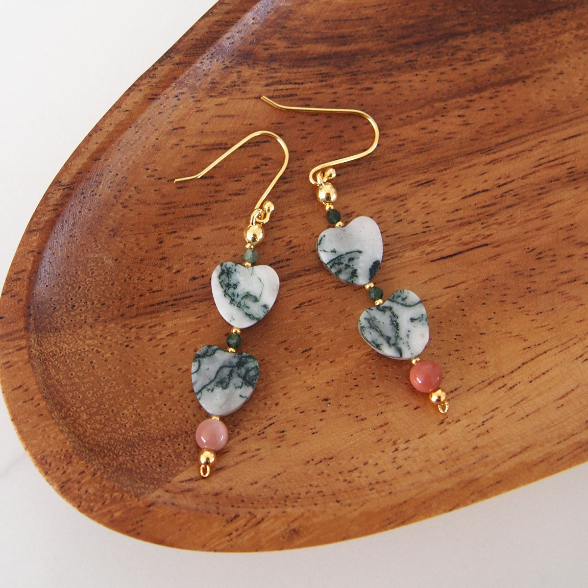 Dendrite, Alxa Agate, Agate Earrings- Mementos