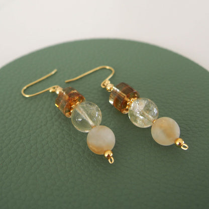 Citrine Earrings-Vitality