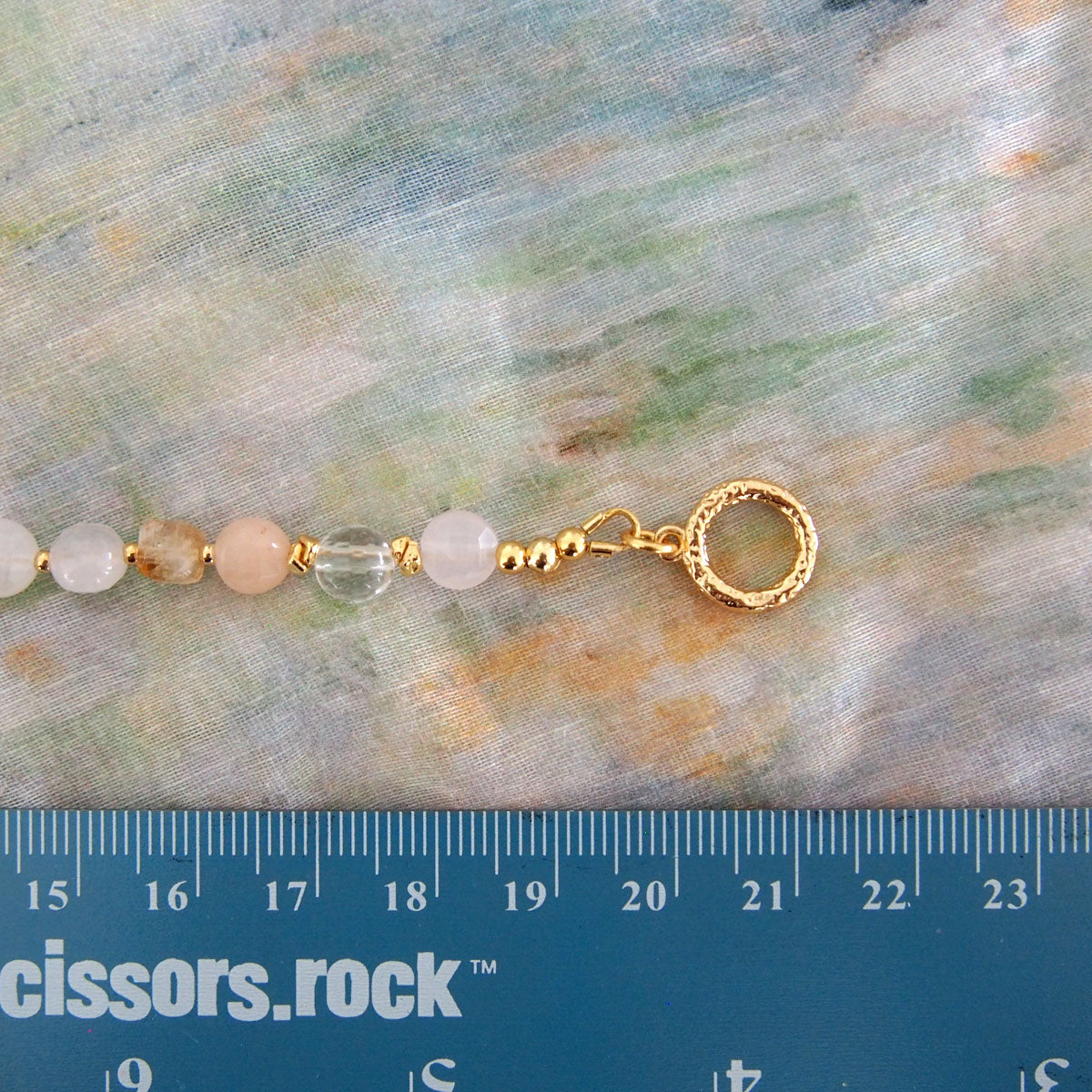 Rock Crystal, Beryl, Citrine, Pearls Bracelet- Hope