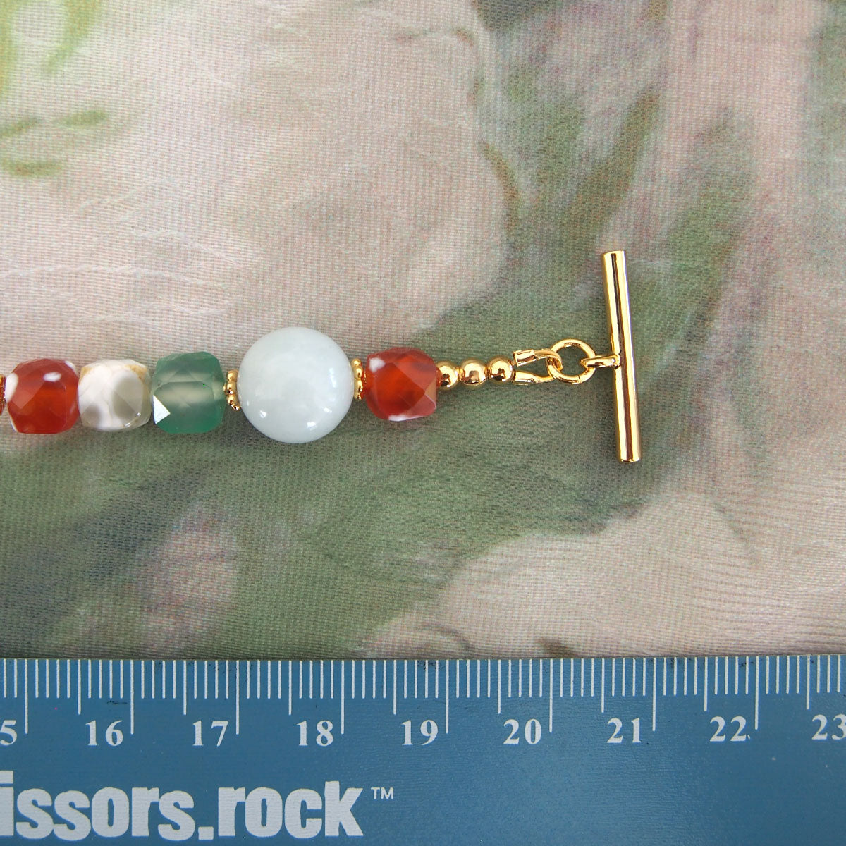 Beryl,  Rock crystal,  Agate Bracelet- The Young at Heart